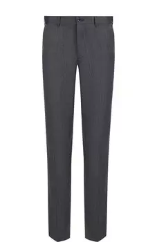 Брюки прямого кроя из смеси шерсти и шелка Zilli