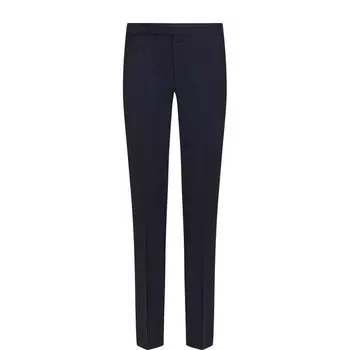 Брюки прямого кроя из смеси шерсти и шелка Ermenegildo Zegna