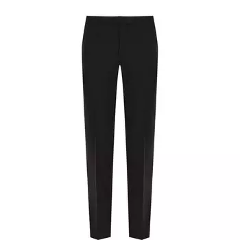 Брюки прямого кроя из смеси шерсти и шелка Ermenegildo Zegna