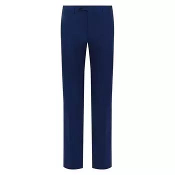 Брюки прямого кроя из смеси шерсти и шелка Kiton