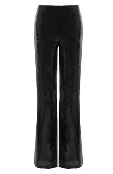 Брюки с отделкой пайетками Alberta Ferretti