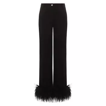 Брюки с отделкой перьями ALine