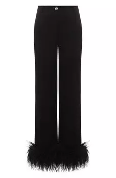 Брюки с отделкой перьями ALine