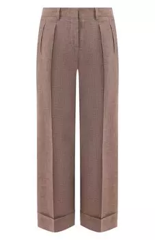 Брюки с отворотами Kiton