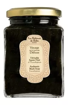 Черное мыло для лица и тела c эвкалиптом (300ml) La Sultane de Saba