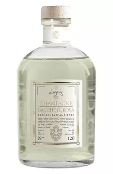 Диффузор Champagne E Bacche Di Rosa / "Шампанское & Розовые ягоды" (ваза 3000ml + рефил 6x500ml) Logevy Firenze 1965