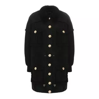 Дубленка с карманами Balmain