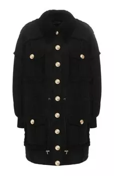 Дубленка с карманами Balmain