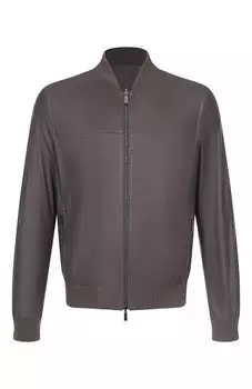 Двусторонний кожаный бомбер Gimo's