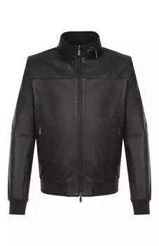 Двусторонний кожаный бомбер Gimo's