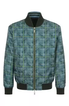 Двусторонний шелковый бомбер Zilli