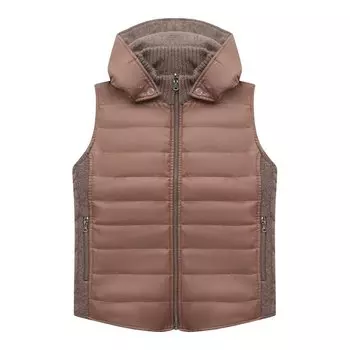 Двусторонний жилет с капюшоном Giorgetti Cashmere