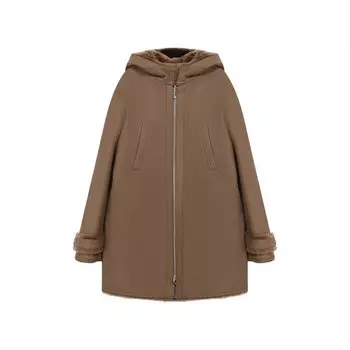 Двусторонняя дубленка с капюшоном Loro Piana