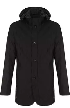 Двусторонняя шелковая куртка на молнии с капюшоном Kiton