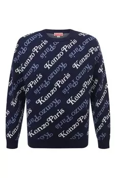 Джемпер из хлопка и шерсти Kenzo