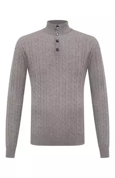 Джемпер из шерсти и шелка Luigi Borrelli