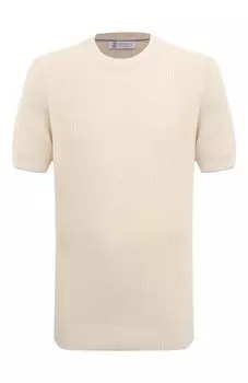 Джемпер изо льна и хлопка Brunello Cucinelli