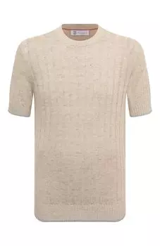 Джемпер изо льна и хлопка Brunello Cucinelli