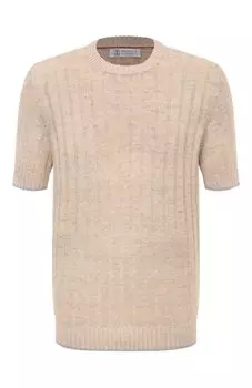 Джемпер изо льна и хлопка Brunello Cucinelli