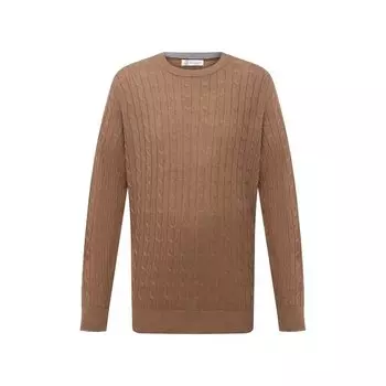 Джемпер изо льна и хлопка Brunello Cucinelli