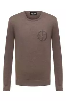 Джемпер изо льна и шелка Giorgio Armani