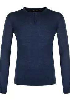 Джемпер тонкой вязки из смеси шелка и льна Loro Piana