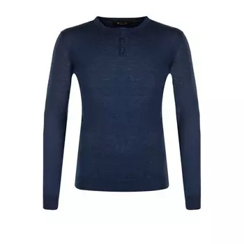 Джемпер тонкой вязки из смеси шелка и льна Loro Piana