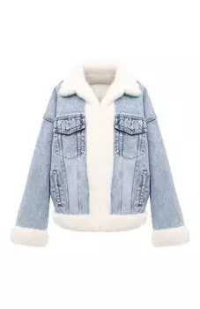 Джинсовая куртка с меховой отделкой Julia Dilua