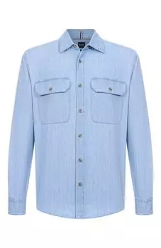 Джинсовая рубашка BOSS