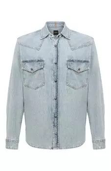 Джинсовая рубашка BOSS Orange