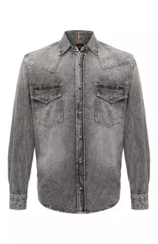 Джинсовая рубашка BOSS Orange