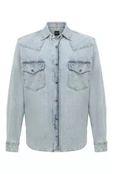 Джинсовая рубашка BOSS Orange