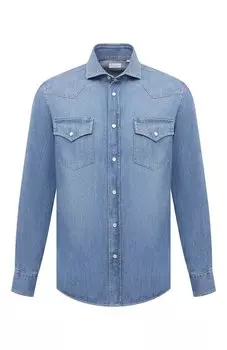 Джинсовая рубашка Brunello Cucinelli