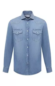 Джинсовая рубашка Brunello Cucinelli