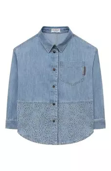 Джинсовая рубашка Brunello Cucinelli