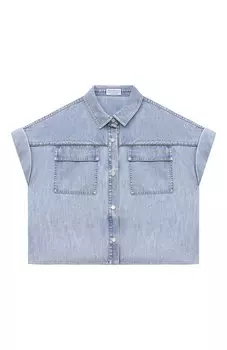 Джинсовая рубашка Brunello Cucinelli