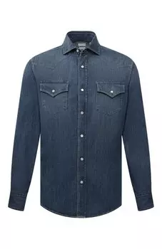 Джинсовая рубашка Brunello Cucinelli