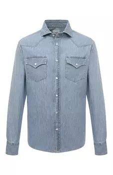 Джинсовая рубашка Brunello Cucinelli