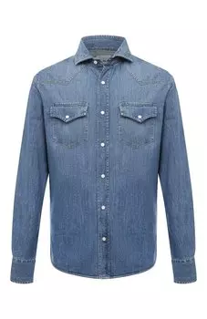 Джинсовая рубашка Brunello Cucinelli