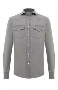 Джинсовая рубашка Brunello Cucinelli