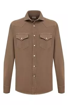 Джинсовая рубашка Brunello Cucinelli