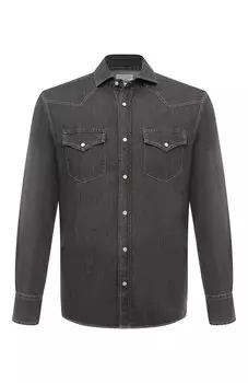 Джинсовая рубашка Brunello Cucinelli
