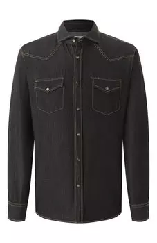 Джинсовая рубашка Brunello Cucinelli