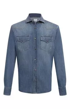 Джинсовая рубашка Brunello Cucinelli