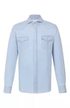 Джинсовая рубашка Brunello Cucinelli