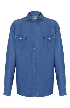 Джинсовая рубашка Brunello Cucinelli