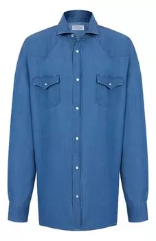 Джинсовая рубашка Brunello Cucinelli