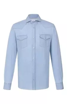 Джинсовая рубашка Brunello Cucinelli