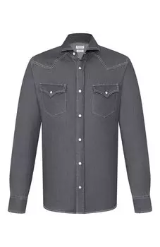 Джинсовая рубашка Brunello Cucinelli