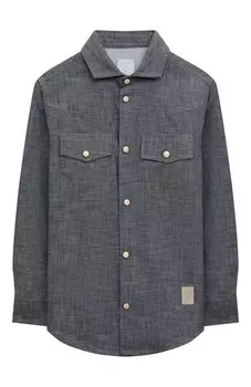 Джинсовая рубашка Eleventy